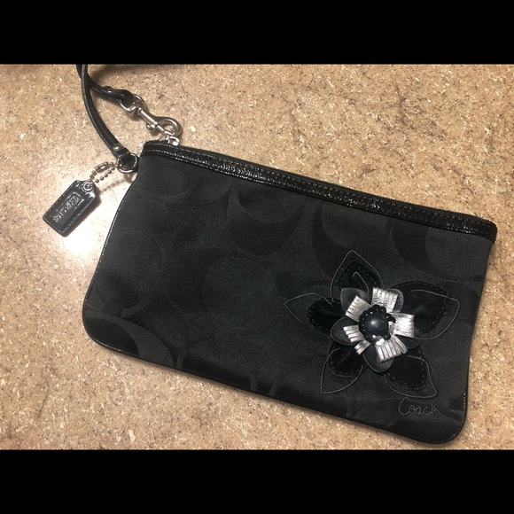 Coach Wristlet with Flower - Picture 3 of 3